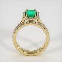 1.44 Ct. Emerald Ring, 18K Yellow Gold 3