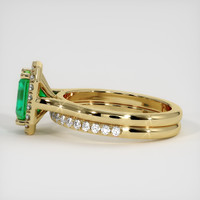 1.44 Ct. Emerald Ring, 18K Yellow Gold 4