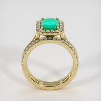 1.65 Ct. Emerald Ring, 18K Yellow Gold 3