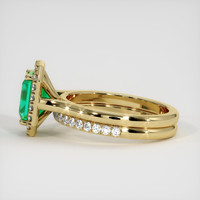 1.65 Ct. Emerald Ring, 18K Yellow Gold 4