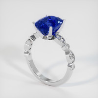 4.43 Ct. Blue Sapphire Ring, Platinum 950 2