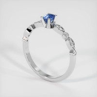 0.44 Ct. Sapphire Ring, Platinum 950 2
