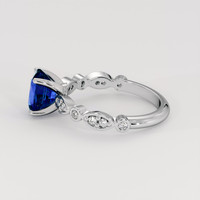 1.54 Ct. Blue Sapphire Ring, Platinum 950 4