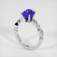3.30 Ct. Blue Sapphire Ring, Platinum 950 2
