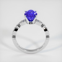 3.30 Ct. Blue Sapphire Ring, Platinum 950 3
