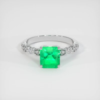 1.73 Ct. Emerald Ring, Platinum 950 1