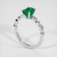 1.21 Ct. Emerald Ring, Platinum 950 2