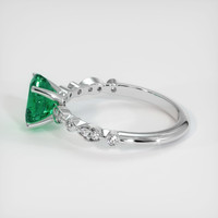 1.21 Ct. Emerald Ring, Platinum 950 4