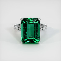 11.15 Ct. Emerald Ring, Platinum 950 1