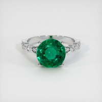 3.36 Ct. Emerald Ring, Platinum 950 1