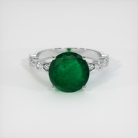 3.42 Ct. Emerald Ring, Platinum 950 1