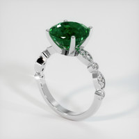 3.42 Ct. Emerald Ring, Platinum 950 2