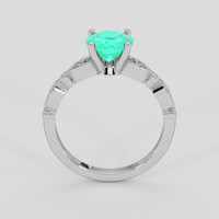 1.03 Ct. Emerald Ring, Platinum 950 3