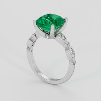 3.37 Ct. Emerald Ring, Platinum 950 2