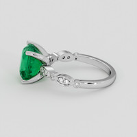 3.37 Ct. Emerald Ring, Platinum 950 4