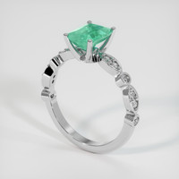 1.30 Ct. Emerald Ring, Platinum 950 2