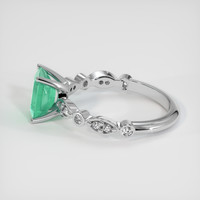 1.30 Ct. Emerald Ring, Platinum 950 4