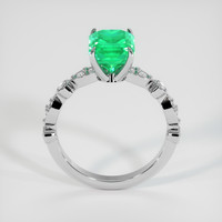 1.61 Ct. Emerald Ring, Platinum 950 3