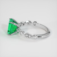 1.61 Ct. Emerald Ring, Platinum 950 4