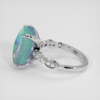 7.04 Ct. Multi Color Opal Ring, Platinum 950 4