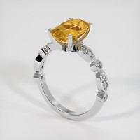 3.00 Ct. Gemstone Ring, Platinum 950 2