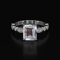 2.00 Ct. Gemstone Ring, Platinum 950 1