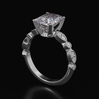 2.00 Ct. Gemstone Ring, Platinum 950 2