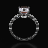 2.00 Ct. Gemstone Ring, Platinum 950 3