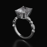 4.74 Ct. Gemstone Ring, Platinum 950 2