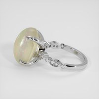 8.66 Ct. Multi Color Opal Ring, Platinum 950 4