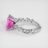 2.03 Ct. Pink Sapphire Ring, Platinum 950 4