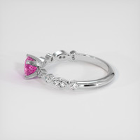 0.92 Ct. Pink Sapphire Ring, Platinum 950 4