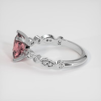 1.75 Ct. Purplish Pink Sapphire Ring, Platinum 950 4