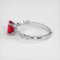 0.85 Ct. Ruby Ring, Platinum 950 4