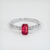 0.51 Ct. Ruby Ring, Platinum 950 1