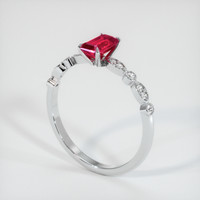 0.51 Ct. Ruby Ring, Platinum 950 2