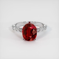 4.17 Ct. Ruby Ring, Platinum 950 1