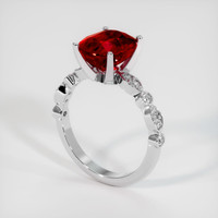 4.17 Ct. Ruby Ring, Platinum 950 2