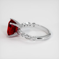 4.17 Ct. Ruby Ring, Platinum 950 4