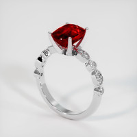 3.07 Ct. Ruby Ring, Platinum 950 2