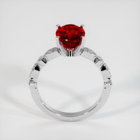 3.07 Ct. Ruby Ring, Platinum 950 3