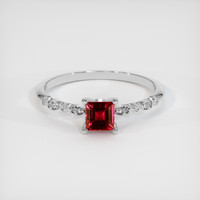 0.40 Ct. Ruby Ring, Platinum 950 1