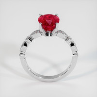 3.17 Ct. Ruby Ring, Platinum 950 3