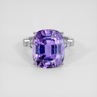 15.93 Ct. Bluish Purple Sapphire Ring, Platinum 950 1