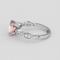 1.80 Ct. Padparadscha Sapphire Ring, Platinum 950 4