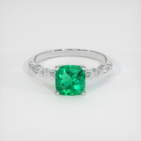 1.57 Ct. Emerald Ring, Platinum 950 1