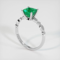 1.57 Ct. Emerald Ring, Platinum 950 2