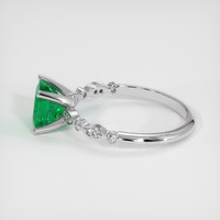 1.57 Ct. Emerald Ring, Platinum 950 4