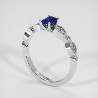 0.70 Ct. Blue Sapphire Ring, Platinum 950 2