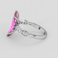 2.98 Ct. Pink Sapphire Ring, Platinum 950 4